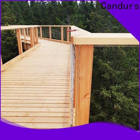 Candurs protective stainless steel mesh balustrade custom manufacturing