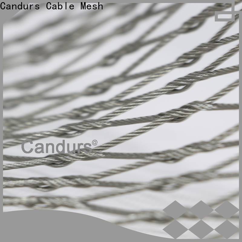 Candurs stainless steel mesh balustrade prefabricated for construction
