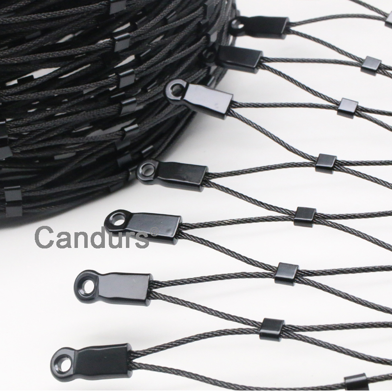 Black Oxide Flexible Stainless Steel Wire Rope Mesh